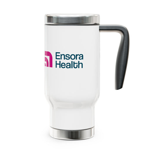 Stainless Steel Travel Mug with Handle, 14oz